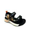 Mutoon Double-Strap Black/Orange Boys Sandal