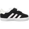 ADIDAS UNISEX BLACK/WHITE GAZELLE VEL