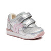 GEOX GIRLS B RISHON SILVER VELCRO