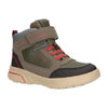 GEOX MID BOOT BOYS  MILITARY GREEN AND RED J SVEGGIN