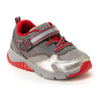 STRIDE RITE BOYS GREY/RED INDY