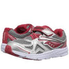 SAUCONY BOYS B BABY RIDE 9 SILVER AND RED