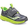 SAUCONY BOYS S-BABY LITEFORM GREY AND GREEN