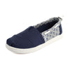 TOM NAVY CANVAS JERSEY ANCHORS SLIP ON